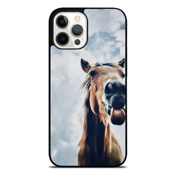Horse Tongue Out iPhone Case - Picture 1 of 1